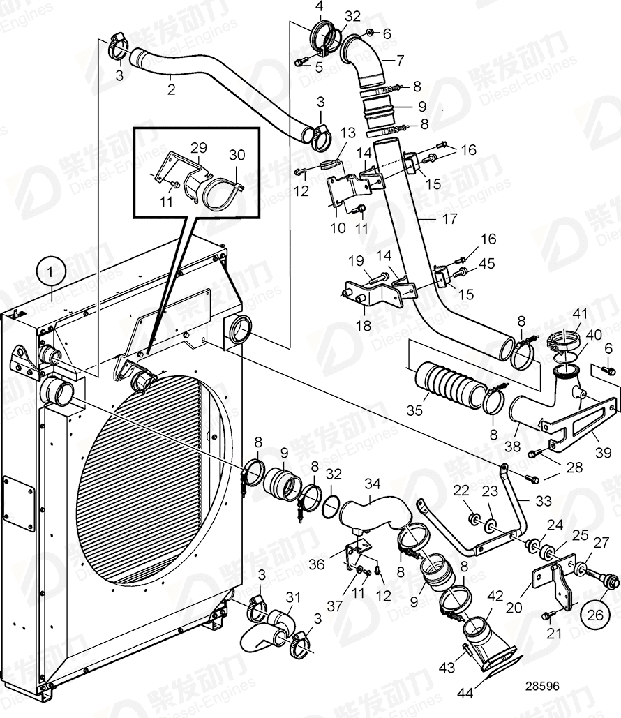 volvo penta Bracket 22285210 Drawing volvo penta Bracket 22285210 Drawing